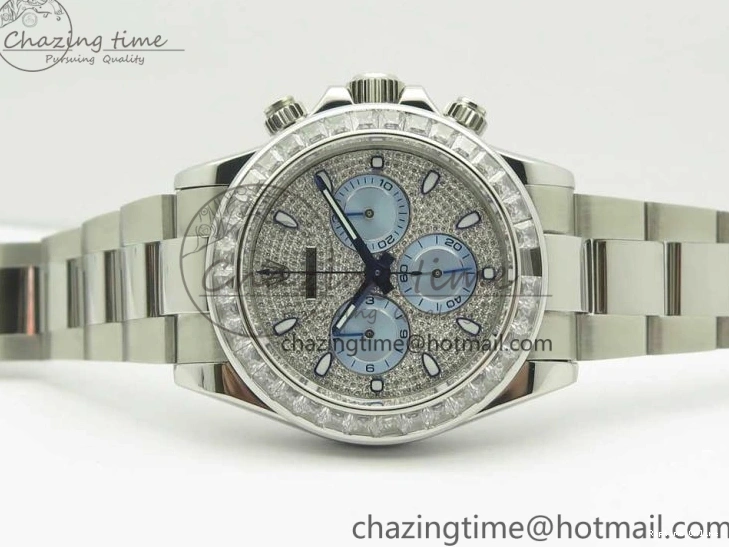 0211 Daytona 116576TBR SS BLF Best Edition Diamond Dial On SS Bracelet A Comfortable 3337